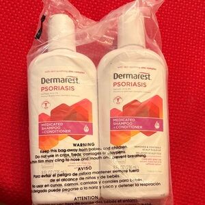 Psoriasis Medicated Shampoo + Conditioner - Red and White